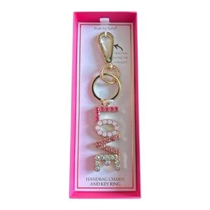True To Form - NIB LOVE Handbag Charm Key Ring.